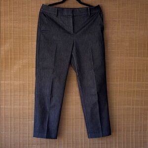 LOFT Dark Gray Cropped Dress Pants